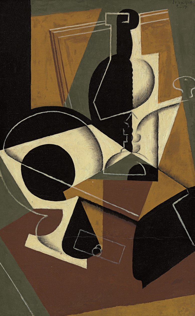 Kávé- és palackmalom alkotó: Juan Gris