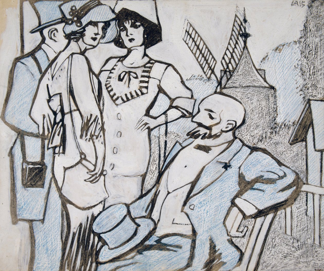 A Longchamps versenyeken alkotó: Juan Gris