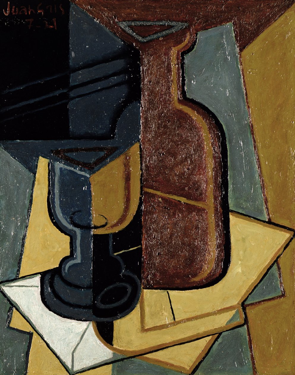 A levél, 1921 (panel) alkotó: Juan Gris