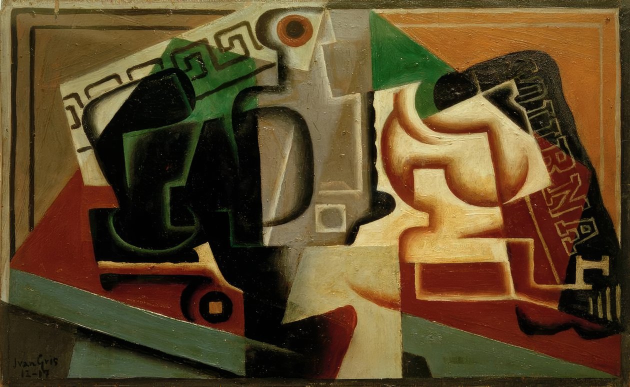 Üveg és kancsó alkotó: Juan Gris