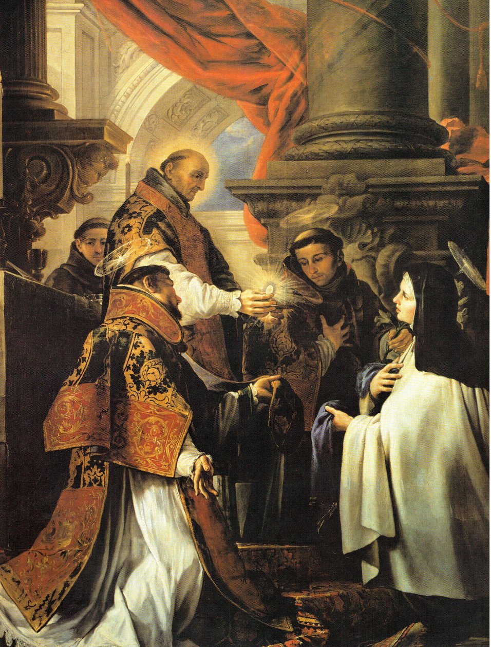 Szent Teréz úrvacsorája alkotó: Juan Martín Cabezalero