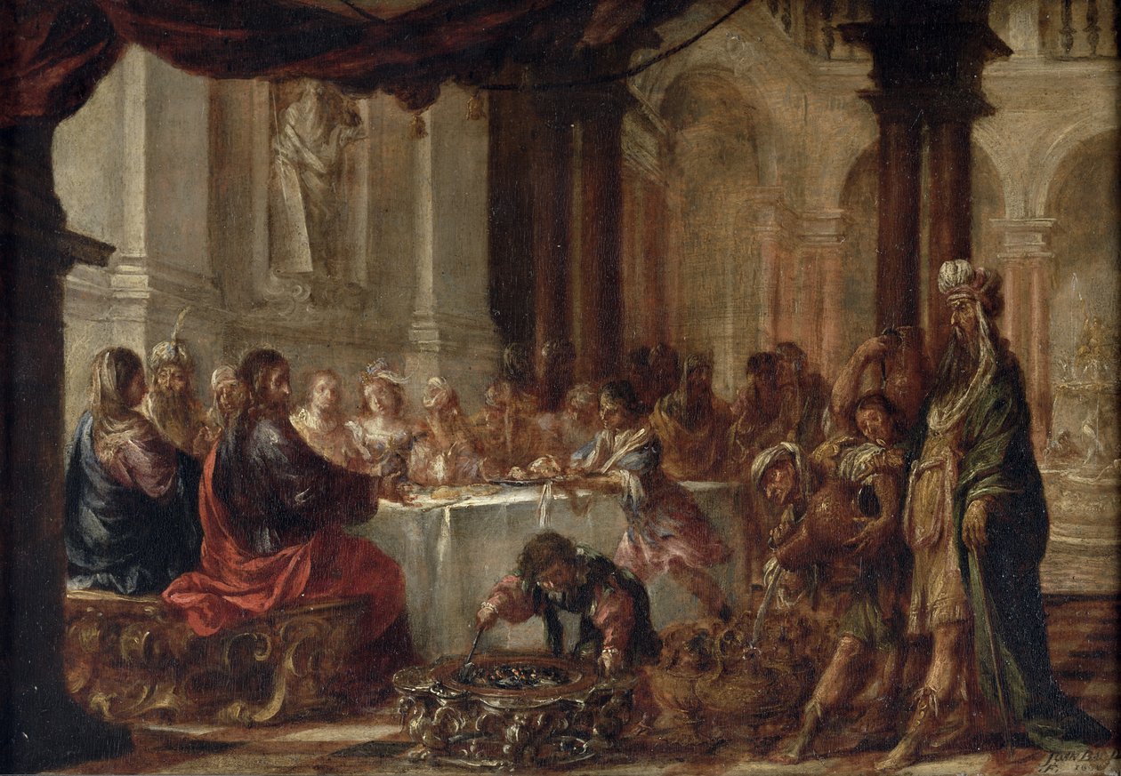 Házasság Kánában, 1660 alkotó: Juan de Valdes Leal