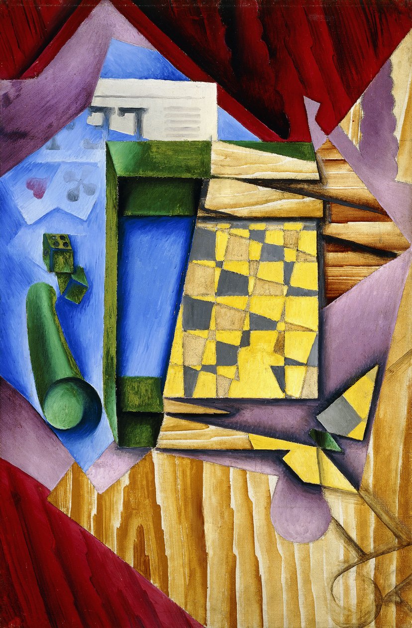 Backgammon, 1913-14 alkotó: Juan Gris