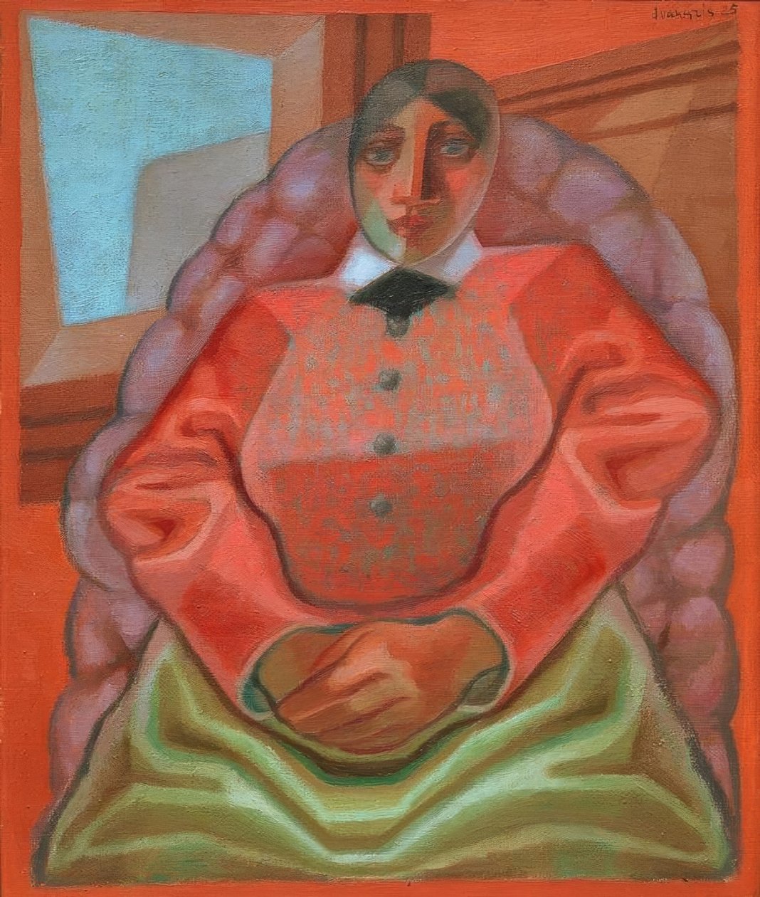 Nő egy karosszékben alkotó: Juan Gris