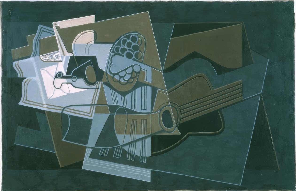 Gitár és üveg alkotó: Juan Gris