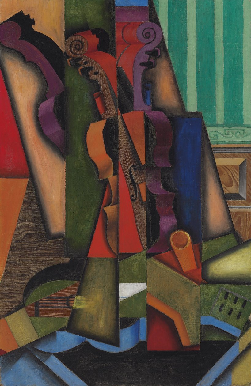 Gitár és hegedű, 1913 alkotó: Juan Gris