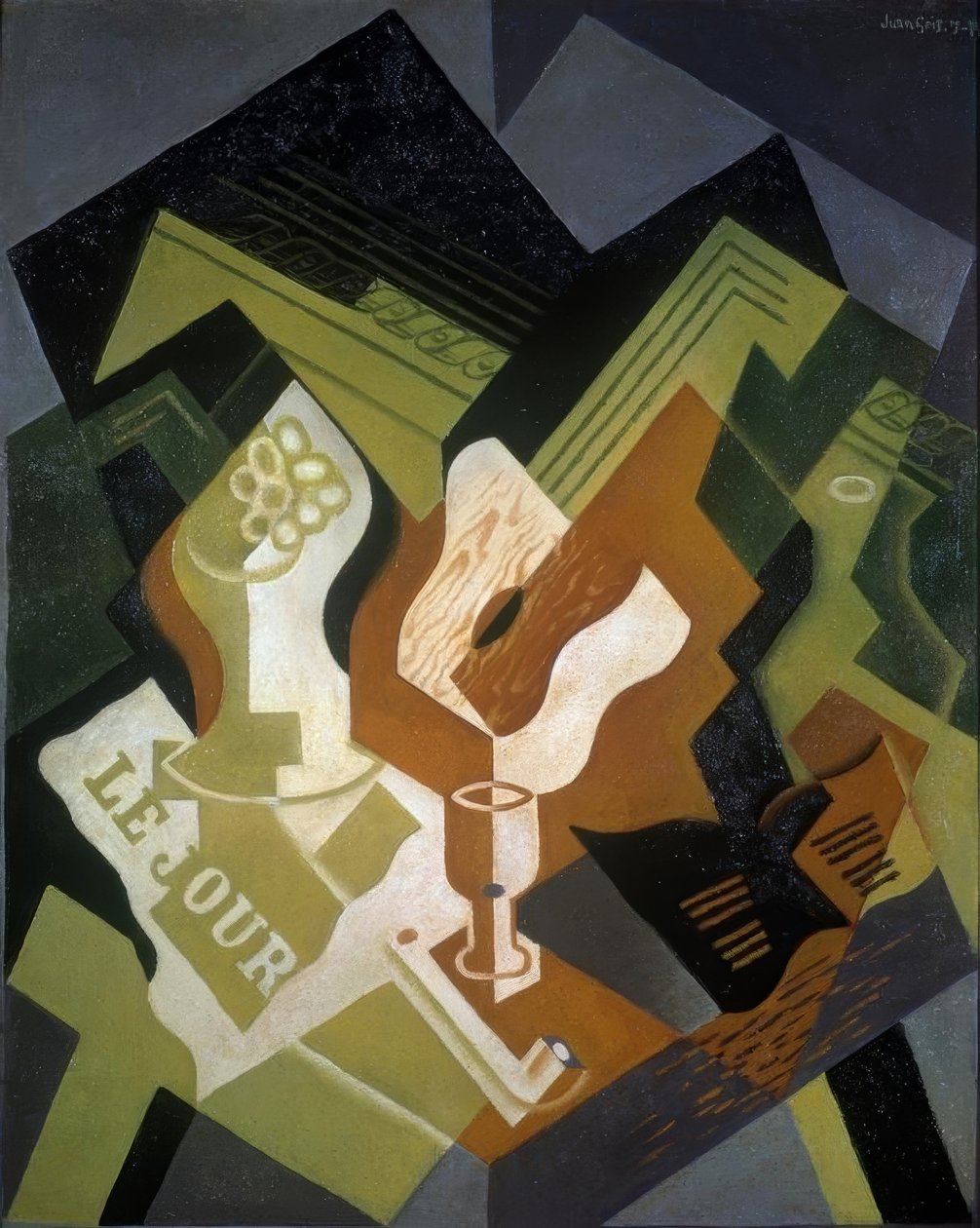 Gitár és Fruit Bowl alkotó: Juan Gris