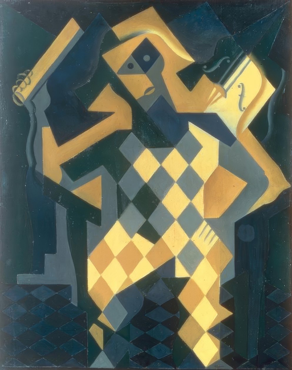 A Harlekin a hegedűvel alkotó: Juan Gris