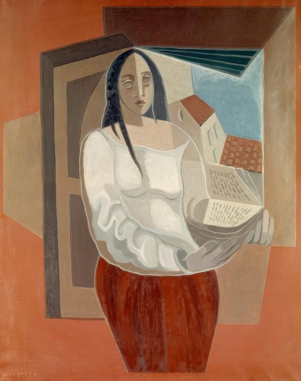 A nő a könyvvel alkotó: Juan Gris