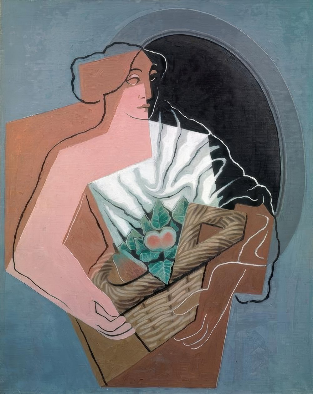 A nő a kosárral alkotó: Juan Gris