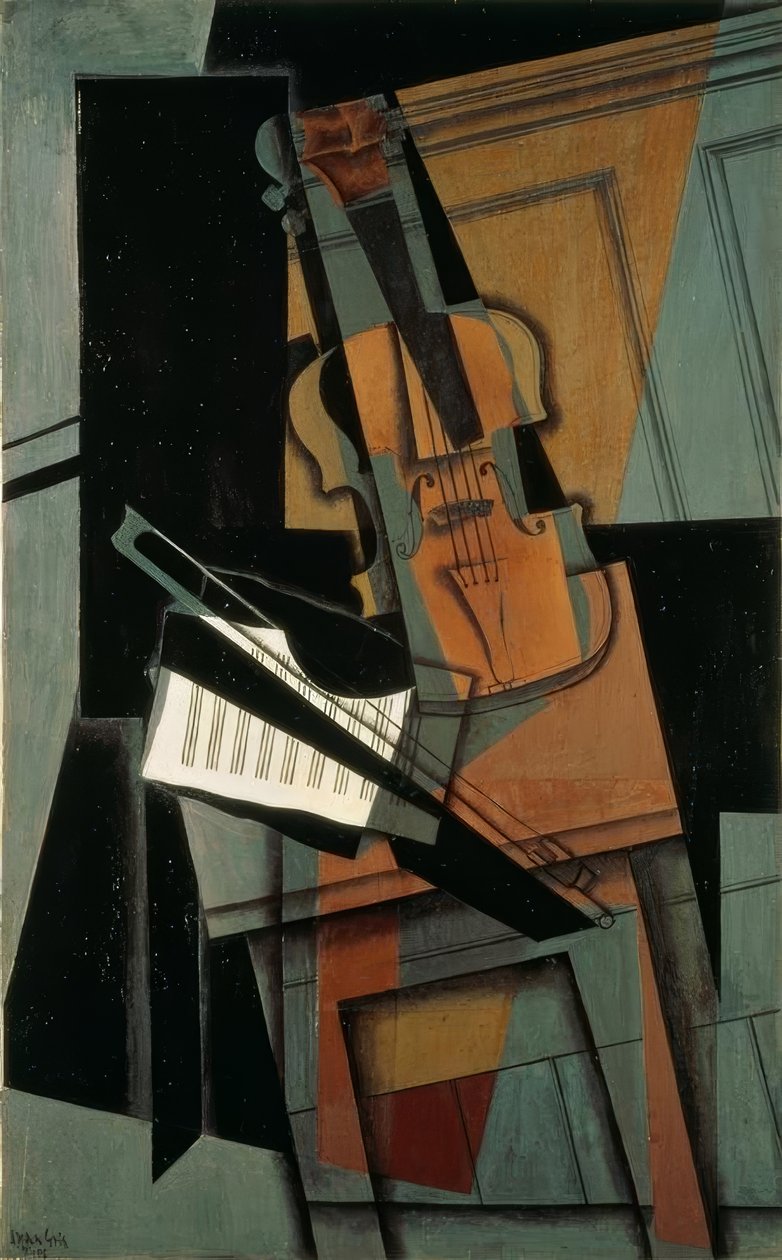 A hegedű alkotó: Juan Gris