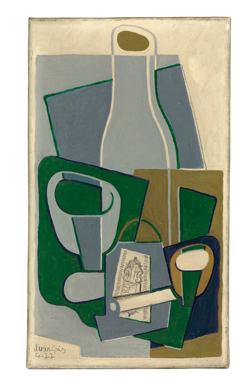 Pipa és csomag dohány, 1922 alkotó: Juan Gris