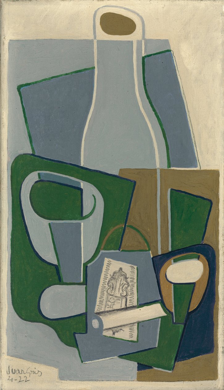 Pipa és csomag dohány, 1922 alkotó: Juan Gris