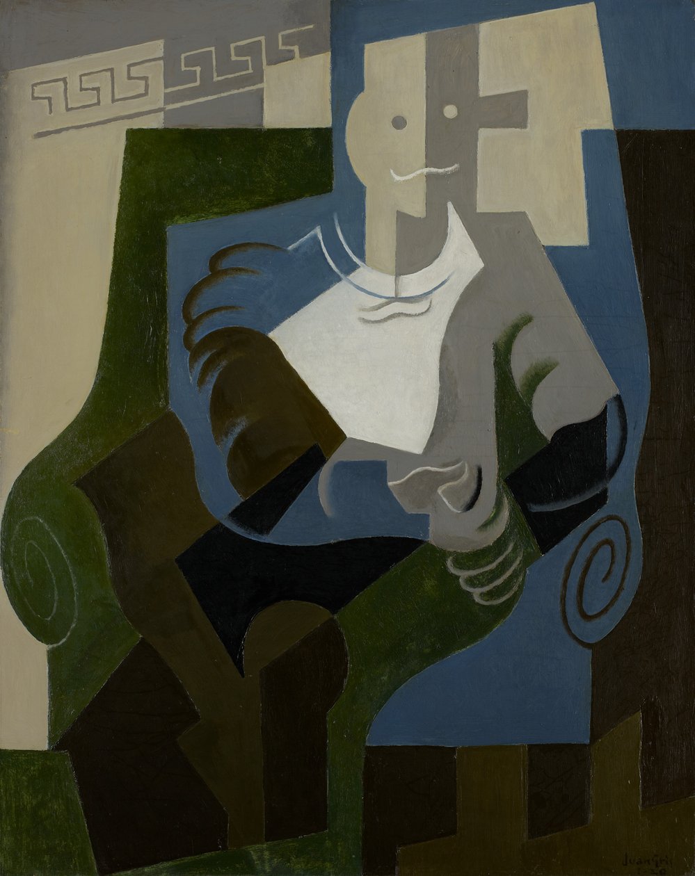 Ülő harlekin, 1920 körül alkotó: Juan Gris