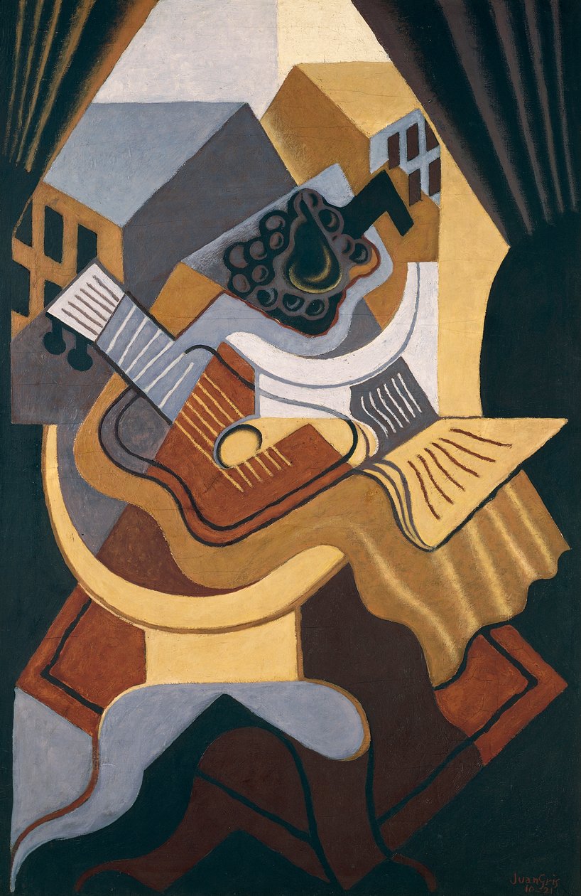 Asztal az ablak előtt alkotó: Juan Gris