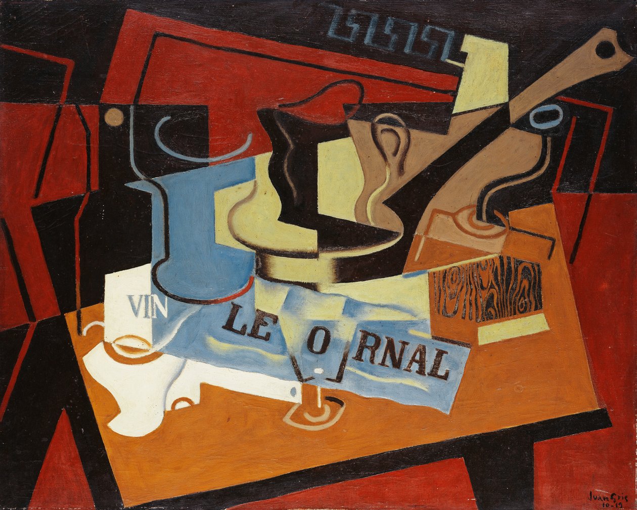 A rakott, 1919 alkotó: Juan Gris