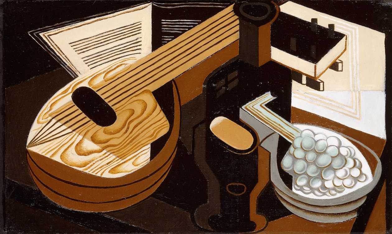 A mandolin; La Mandoline, 1921 alkotó: Juan Gris