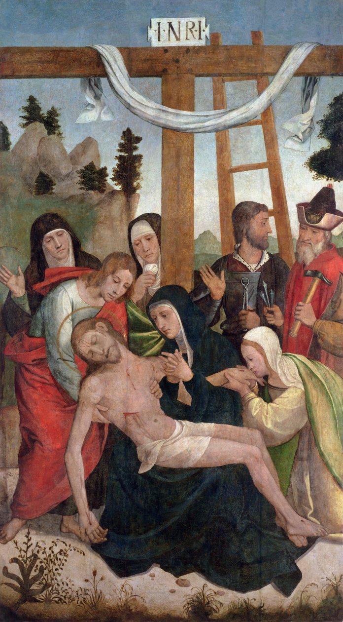 A lerakódás (panel) alkotó: Juan de Borgoña
