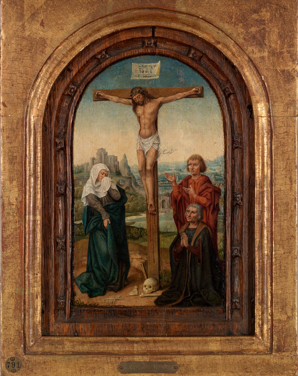 Keresztre feszítés alkotó: Juan de Flandes