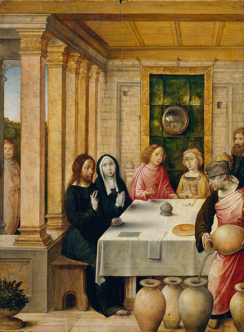 Házassági lakoma Kánában, 1500-4 alkotó: Juan de Flandes