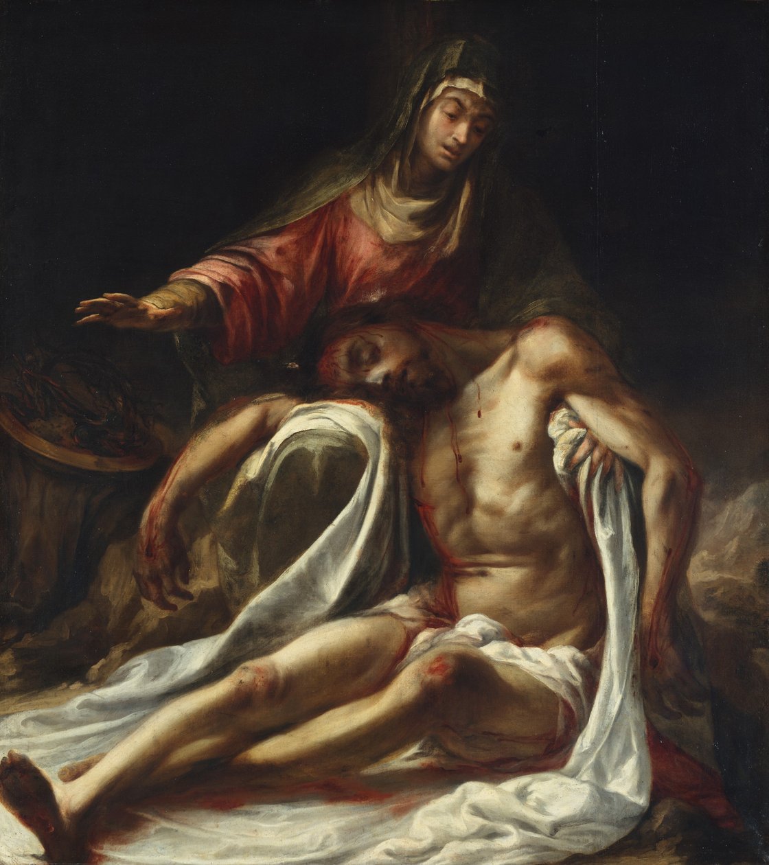 Pietà, kb. 1657-60. alkotó: Juan de Valdes Leal