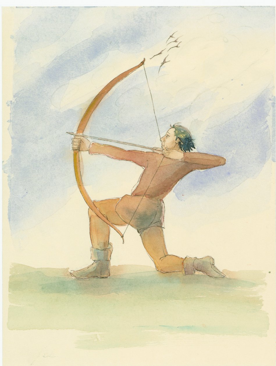 Egy középkori íjász, 2004. alkotó: Judith Dobie
