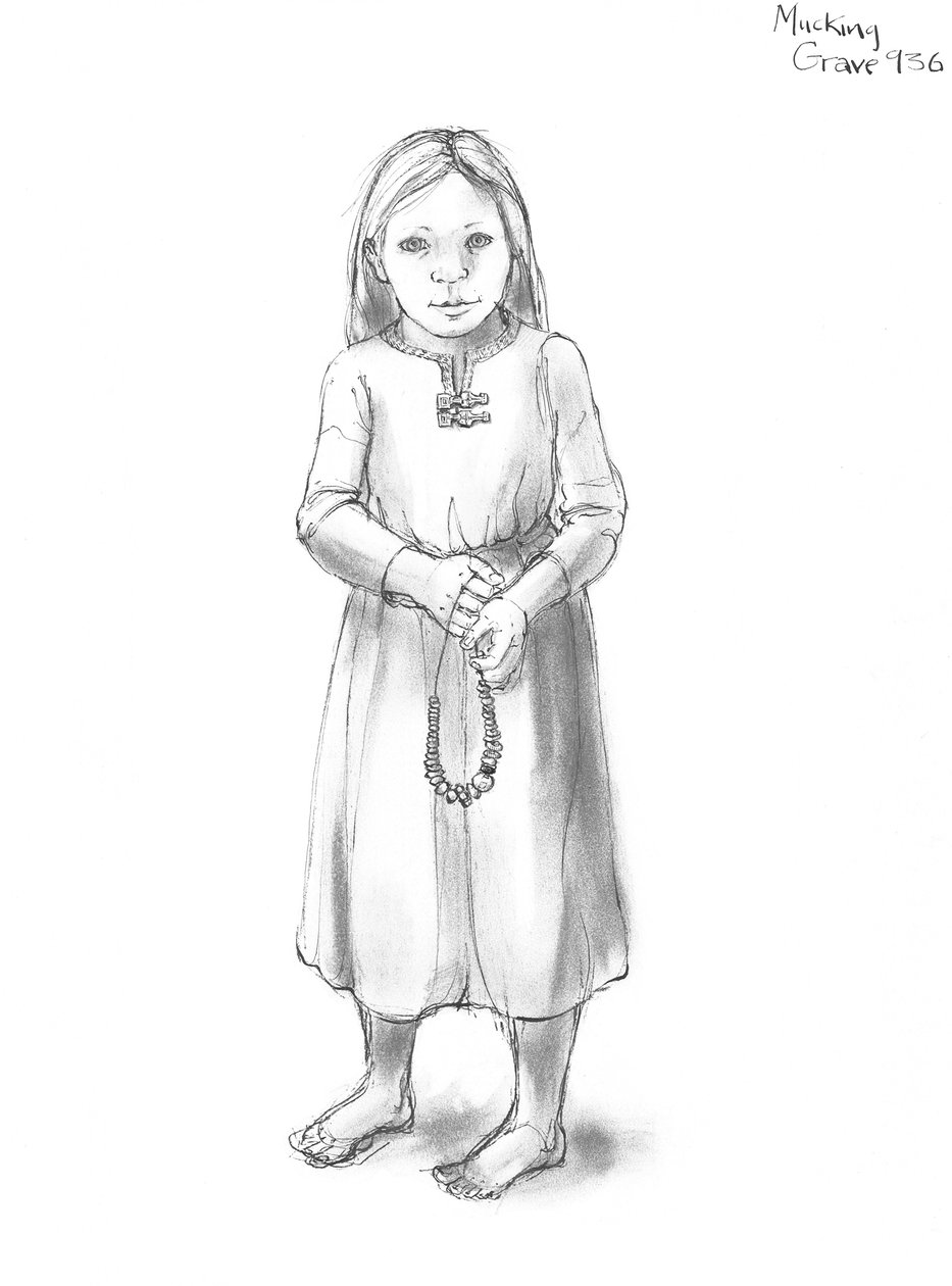 Angolszász lány, 5-10. század, 1990-2010 alkotó: Judith Dobie