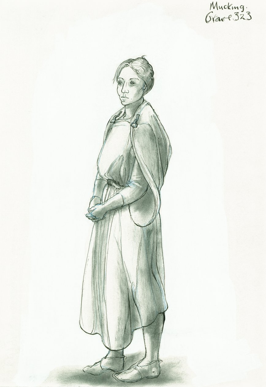 Angolszász nő, 5-10. század, 1990-2010 alkotó: Judith Dobie