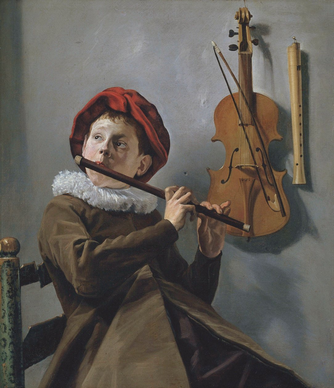 Fuvolázó fiú alkotó: Judith Leyster
