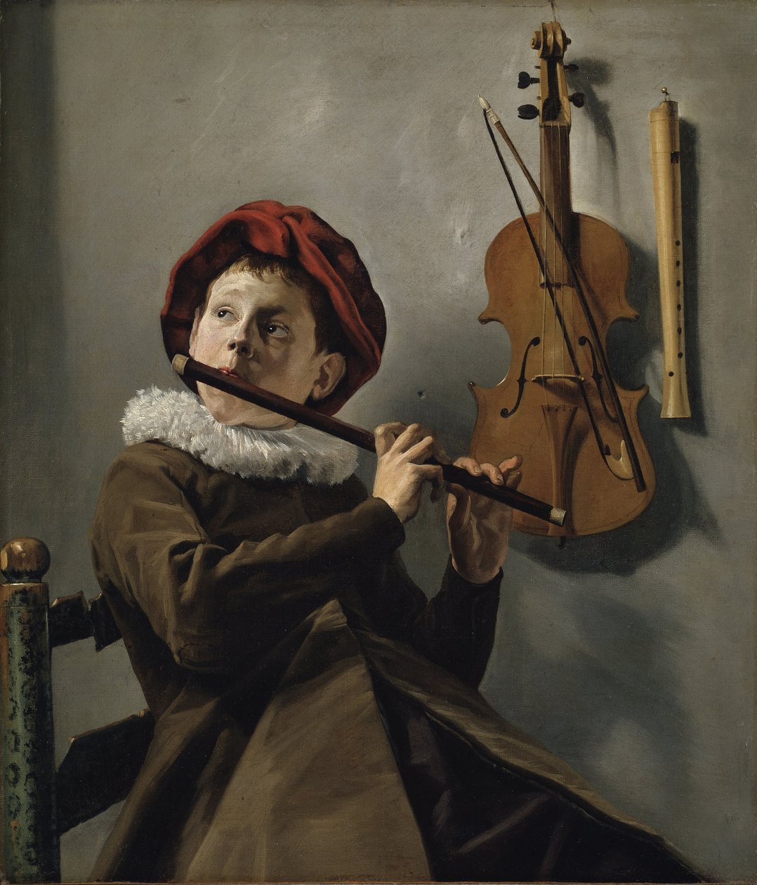 Furulyázó fiú alkotó: Judith Leyster