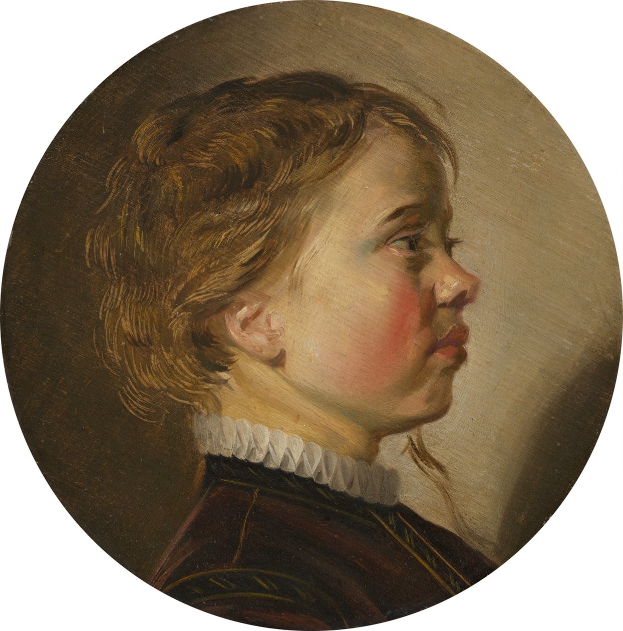 Fiatal fiú profiljában alkotó: Judith Leyster