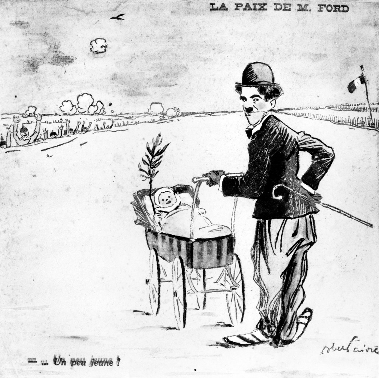 „Mr Ford békéje”, karikatúra az újság címlapjáról, „L