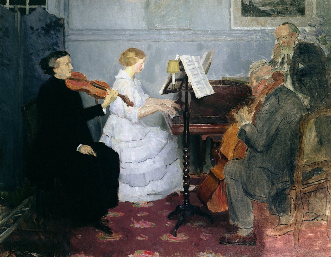 Kamarazenei koncert, 1885-90 körül alkotó: Jules Alexandre Gruen or Grun