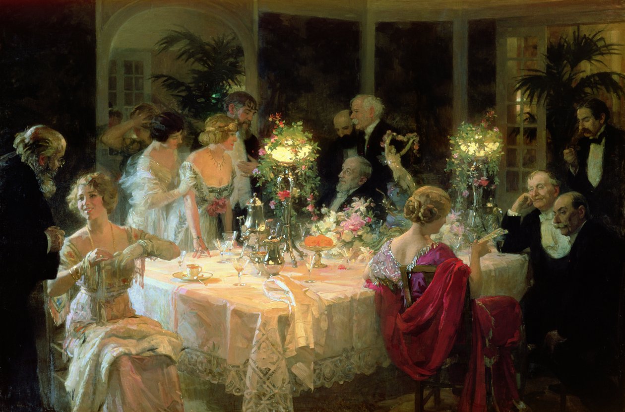A vacsora vége, 1913 alkotó: Jules Alexandre Gruen or Grun