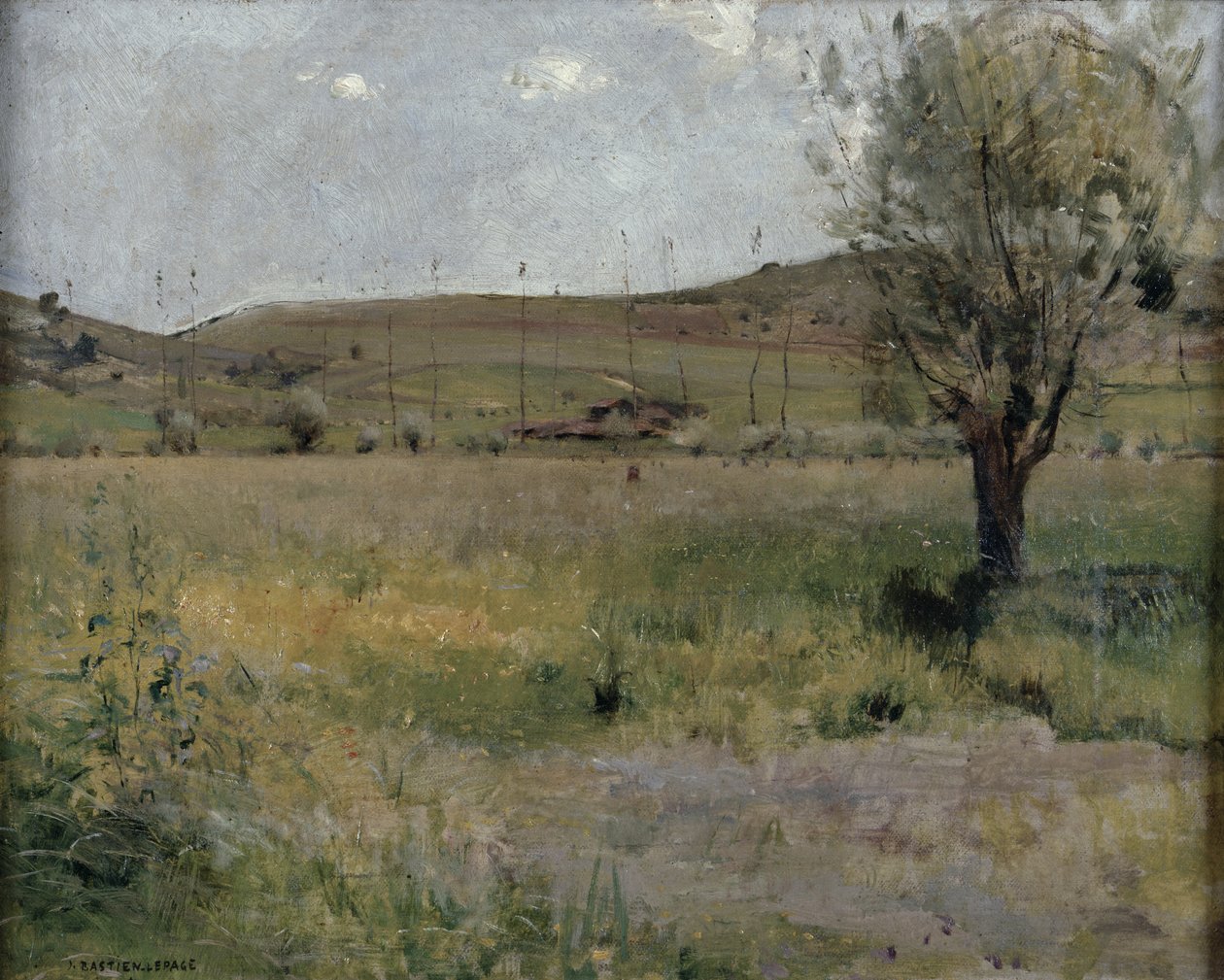 Nyári táj alkotó: Jules Bastien Lepage