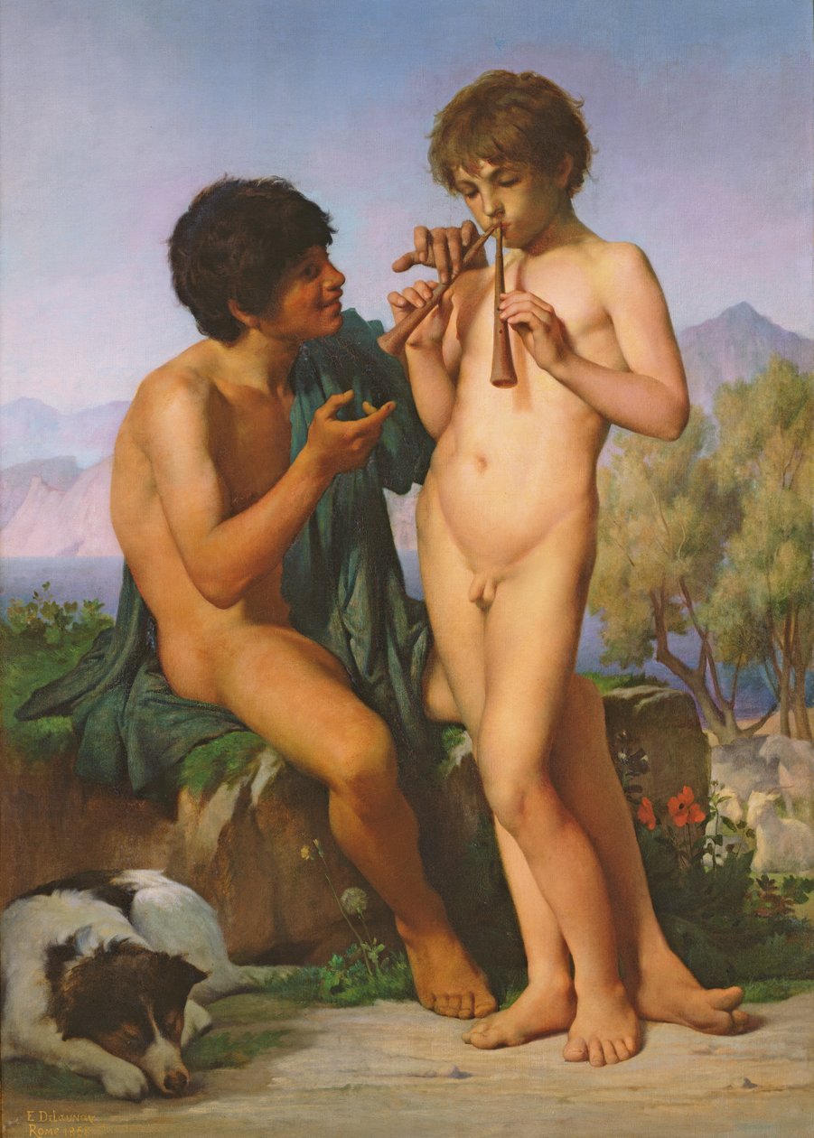 A fuvolalecke alkotó: Jules Elie Delaunay