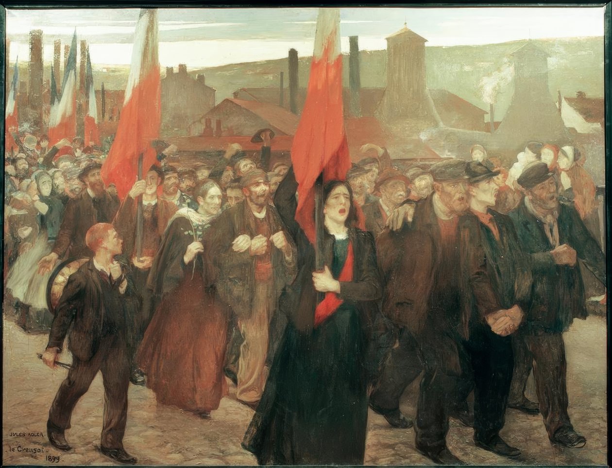 Sztrájk Le Creusot-ban alkotó: Jules Adler