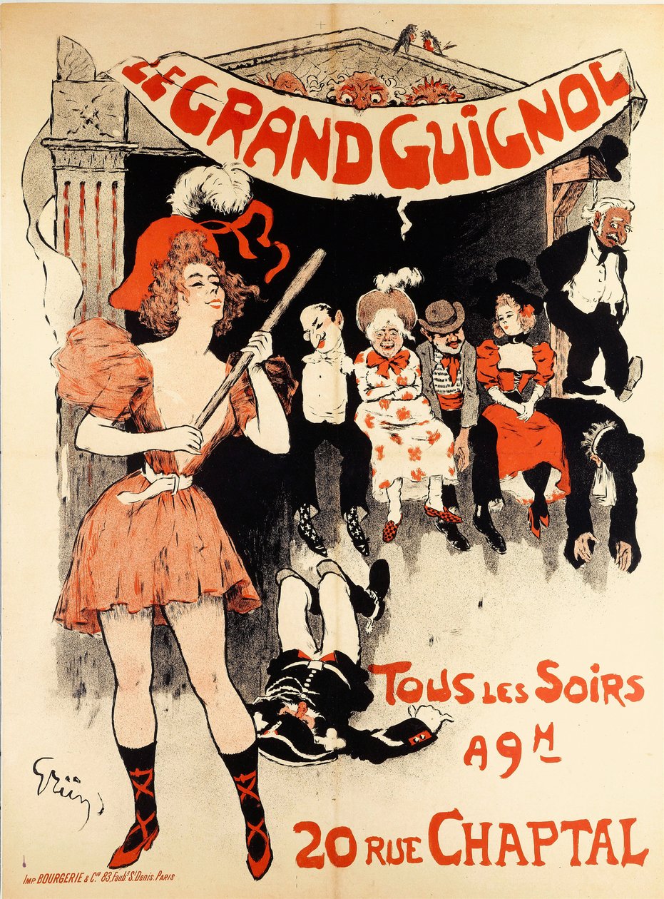 A Grand Guignol, c. 1898. alkotó: Jules Alexandre Grün