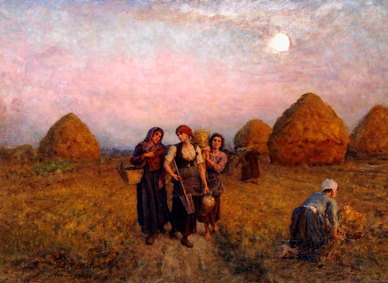 Hajnali vajúdás, 1900 alkotó: Jules Breton