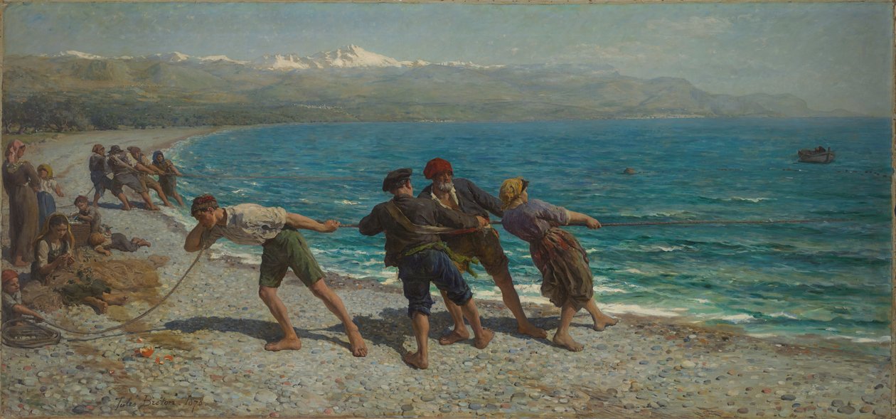 Halászok Mentonban alkotó: Jules Breton