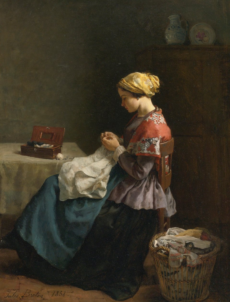 Jules Breton, 1868 - A kis varrónő alkotó: Jules Breton