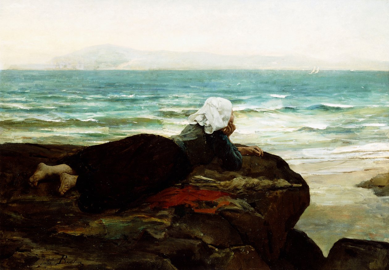 Tengerre néz, alkotó: Jules Breton