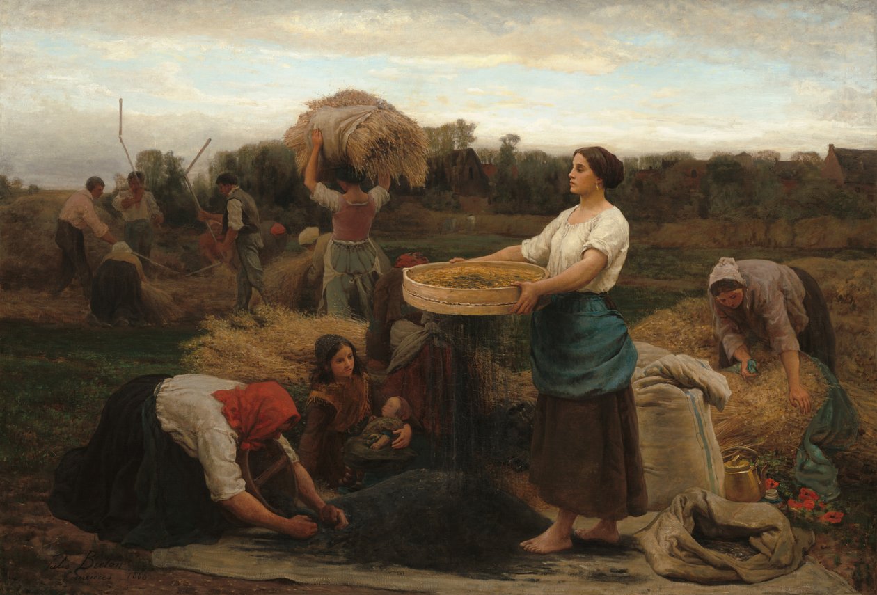 A repce betakarítása, 1860. alkotó: Jules Breton