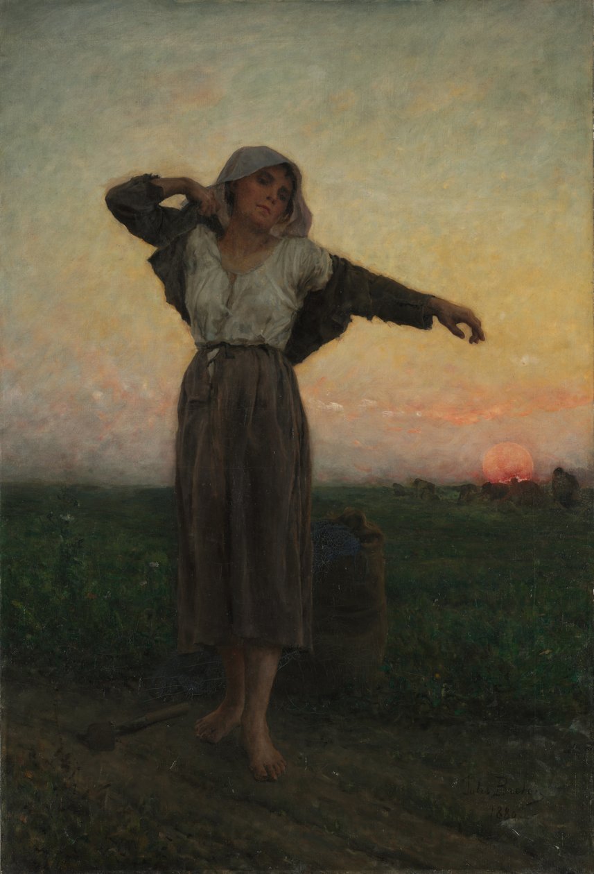 A fáradt Gleaner alkotó: Jules Breton