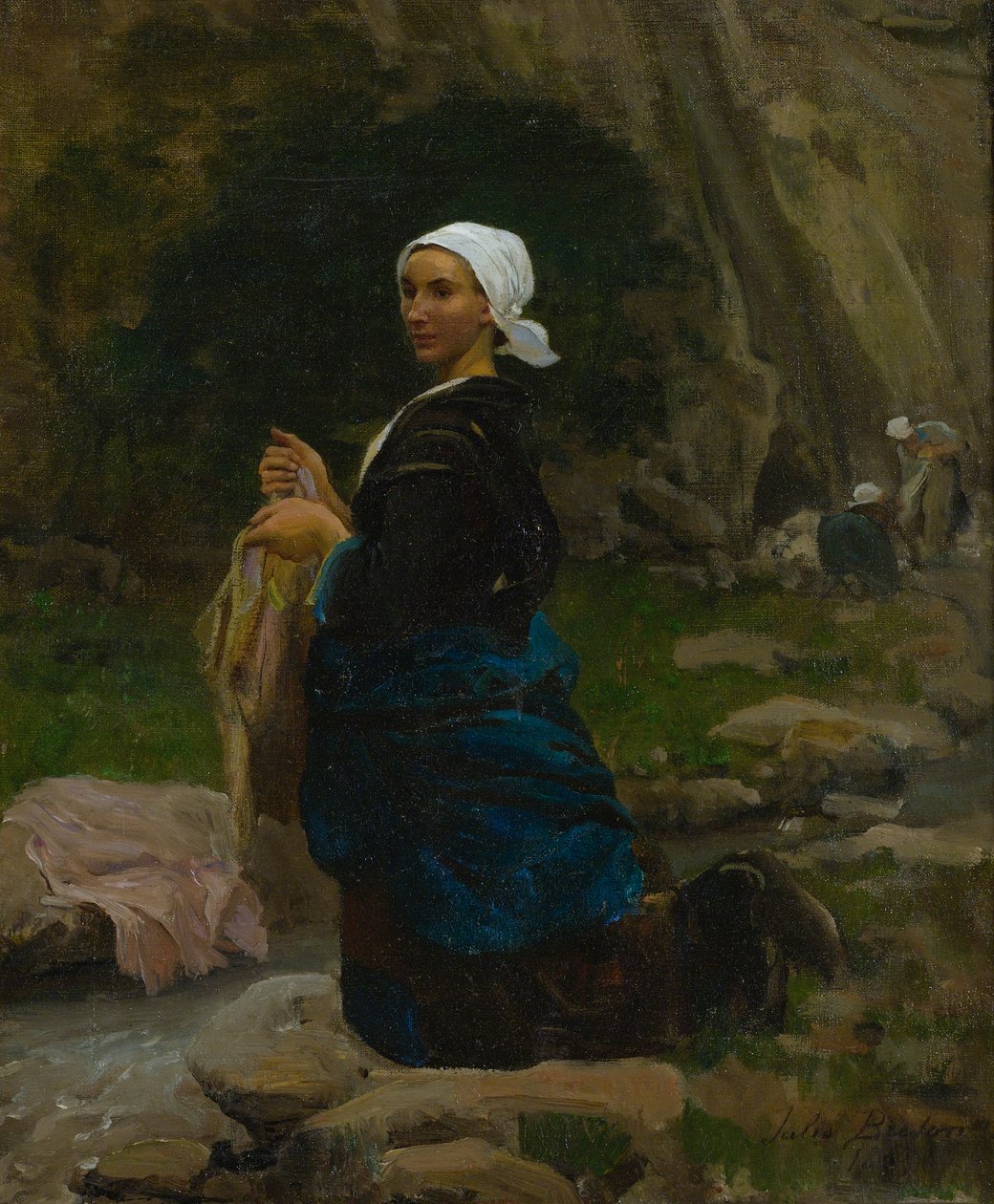 Mosónő Bretagne-ban alkotó: Jules Breton