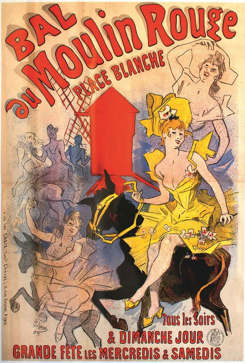 Moulin Rouge Bál, 1889. alkotó: Jules Cheret