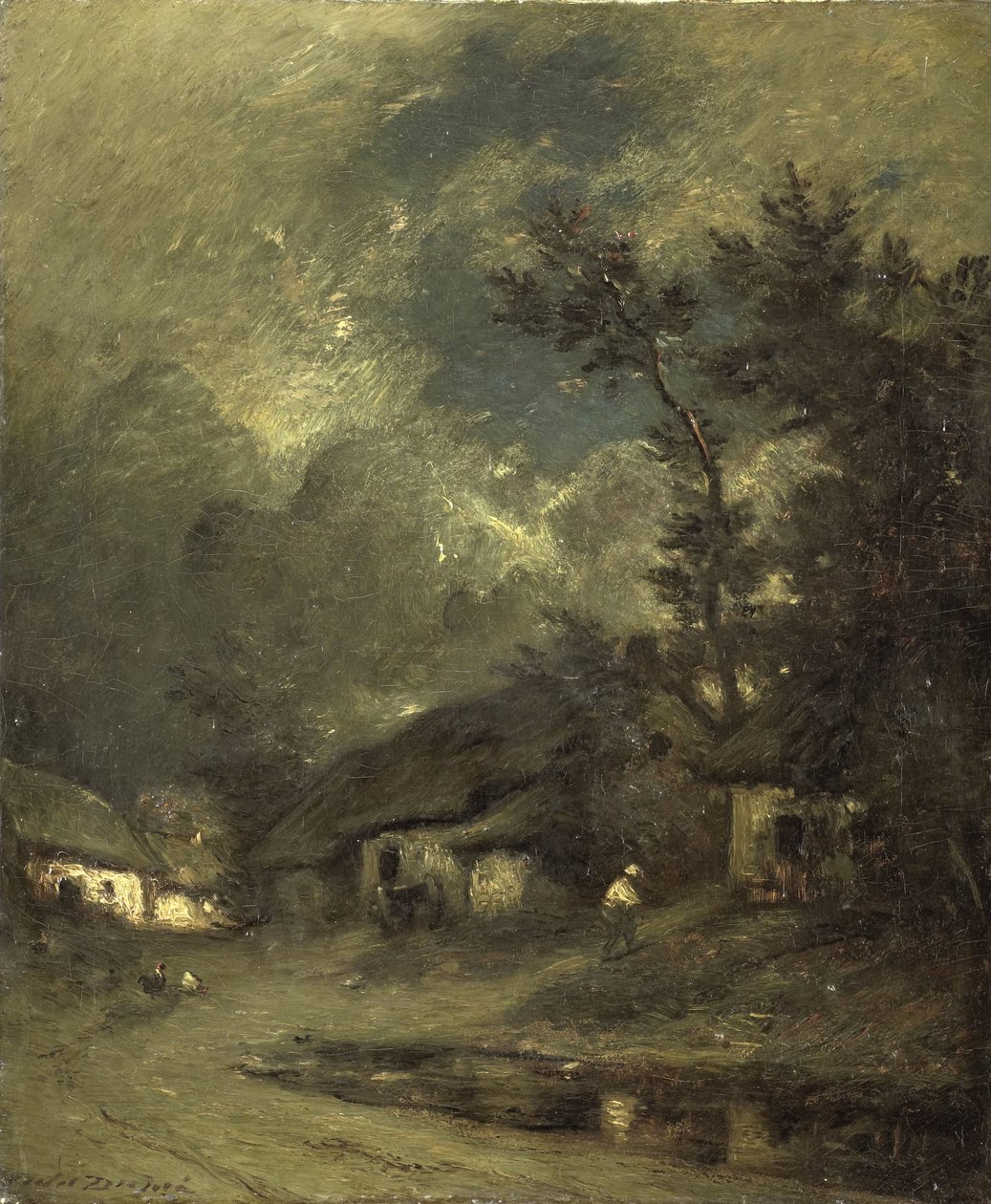 Falu éjjel alkotó: Jules Dupré