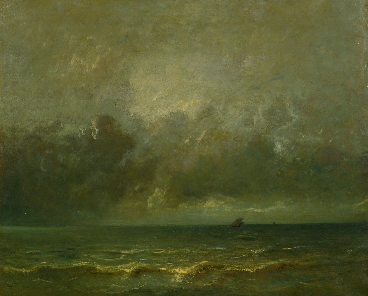 Nyugalom a vihar előtt alkotó: Jules Dupré