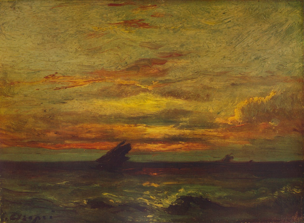 Naplemente, 1879, 1938 alkotó: Jules Dupré