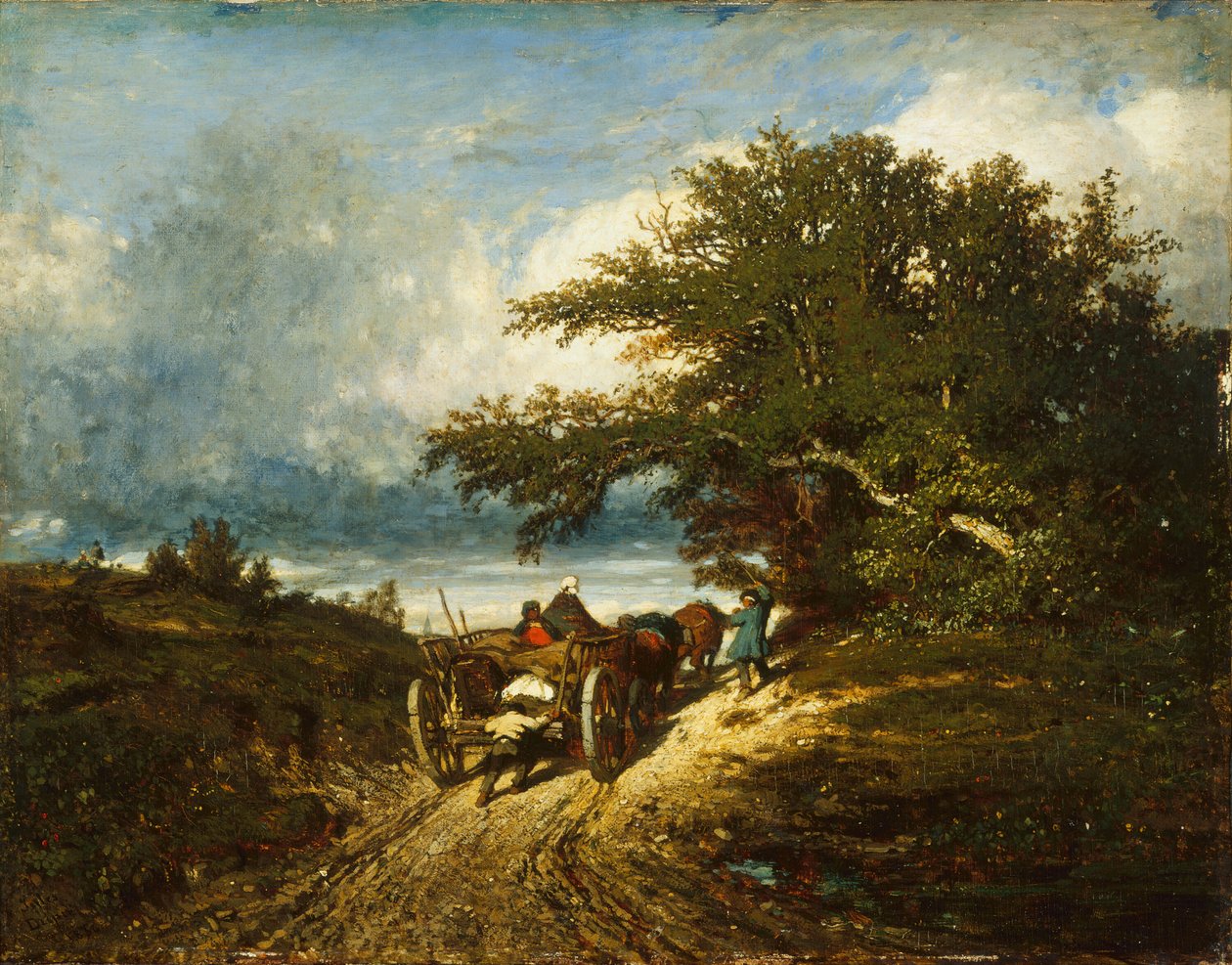 Úton, 1856. alkotó: Jules Dupré